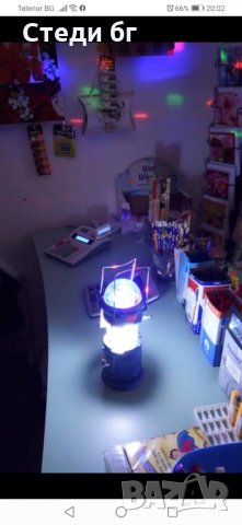 LED фенер с диско топка. , снимка 2 - Прожектори - 29397135