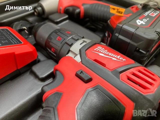 Milwaukee M18 BPP2Q  НОВ Комплект Ударен Винтоверт и Гайковерт, снимка 4 - Винтоверти - 54326564