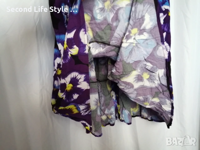 Нова дълга дамска рокля YAS YASVIOLA LS р-р M (EU) - макси рокля - принт цветя, снимка 9 - Рокли - 53062161