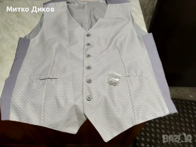 елегантен елек нов ЦЕРЕМОНИАЛНА ЖИЛЕТКА В СИВО размер М-Л