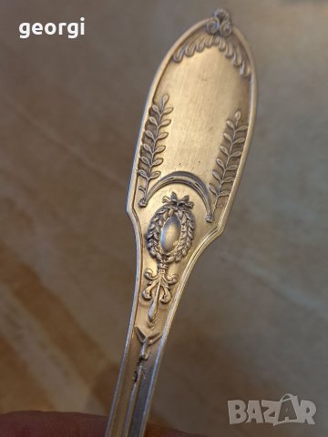 Голяма сребърна лъжица, снимка 11 - Антикварни и старинни предмети - 39250212