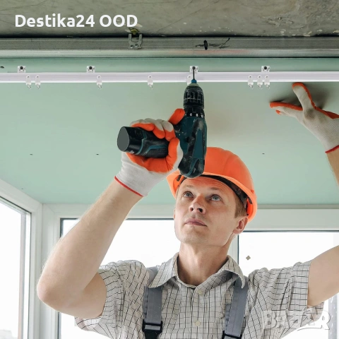 Гъвкав таванен корниз за пердета 5 м Jetec – огъващ се, снимка 7 - Пердета и завеси - 53282635