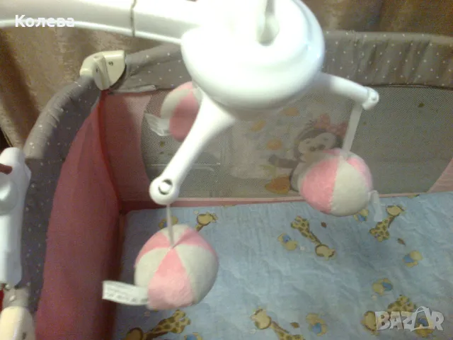 Детска кошара с дюшече, снимка 3 - Бебешки легла и матраци - 47712963
