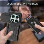 Xiaomi Redmi Note 14 / 14 Pro / 14 Pro+ / CARD SLOT Удароустойчив кейс гръб калъф с пръстен, снимка 3