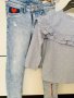 Блуза NEXT и дънки H&M, ръст 104-110 см, 4-5 г., снимка 1