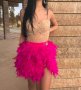 Бутикови корсет и пола с естествени пера , снимка 3