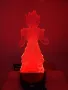 Dragon Ball Super Saiyan God Goku Екшън фигурки 3D настолна лампа 7 променящи цвета нощна лампа, снимка 6