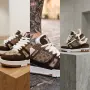 Louis Vuitton Мъжки Маратонки👟Мъжки Спортни Обувки Луис Витон👟Сникърси Бяло и Кафяво Код S463, снимка 2