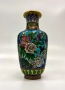 Антикварна ваза клуазоне - ръчен емайл, cloisonné, снимка 1
