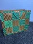 Бутикова подаръчна торба Louis Vuitton Green Gold XL 49cmx41cm 2022 Holidays Shopping Bag празнична, снимка 12