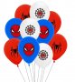 Спайдърмен spidernan паяк паяжина латекс балон парти рожден ден, снимка 1