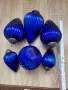 Коледни висулки Кобалтово стъкло, снимка 4