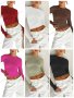 Дамска едноцветна Hot Girl Slim Fit тениска с кръгло деколте и дълъг ръкав, 8цвята - 023
