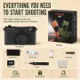 Maxmango D53 – Ретро цифров фотоапарат без екран, 4 филтъра и 8GB SD карта, снимка 6