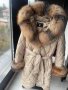 Дамско елегантно палто с лисица код 129