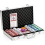 Покер комплект Maverick с 300 чипа, алуминиево куфарче  Съдържа:  300 чипа (100 бели, 100 червени и 