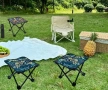 Преносимо сгъваемо Столче за къмпинг с метална рамка., снимка 6