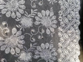 Бяла дантела бродерия 130/455 см, снимка 2