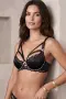 Луксозен черен сутиен с дантела и ленти Victoria's Secret – Размер 34D, снимка 2