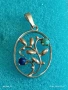 Сребърна висулка с Тюркоаз и Лапис Лазули елегантен стилен дизайн ювелирна изработка 52623, снимка 5
