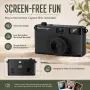 Maxmango D53 – Ретро цифров фотоапарат без екран, 4 филтъра и 8GB SD карта, снимка 3
