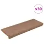 vidaXL Изтривалки за стълби, 30 бр., 65x21x4 см, кафяви, с правоъгълен кант, снимка 1