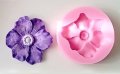 Цвете широки листа силиконов молд форма фондан гипс декор, снимка 3