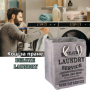 Текстилен кош за пране с дръжки DELUXE LAUNDRY, снимка 1 - Други стоки за дома - 44508805