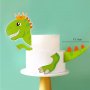 Динозавър части картонени декор за торта украса рожден ден топер топери, снимка 1 - Други - 37185136