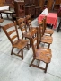 Комплект трапезни столове от дъбов масив, снимка 6