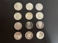 Лот сребърни възпоменателни монети., снимка 1