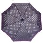 Лилаво бежов чадър на шарени точки сгъваем 24 см, снимка 1