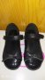 30н черни пантофки, черни обувки с лепка , снимка 1 - Детски обувки - 38581880