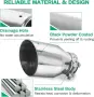 Спортен хромиран накрайник за ауспух 63mm до 102mm , снимка 6