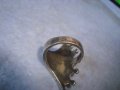 СТАР КРАСИВ ПОСРЕБРЕН АРТ ДЕКО СТИЛ МЕДЕН ПРЪСТЕН 27184, снимка 14