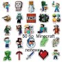 50 бр Minecraft Майнкрафт самозалепващи лепенки стикери за украса декор картонена торта и др парти, снимка 1
