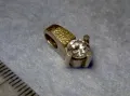СРЕБЪРЕН ПЕНДАНТ СРЕБРО 950 с 1/2мм МАСИВНО БЯЛО ЗЛАТО 750 с ЖЪЛТА ПОЗЛАТА 22 Карата и ФИАНИТ 49301, снимка 9