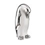 Статуетка фигура керамика пингвин бял сребро, снимка 1 - Статуетки - 38519488