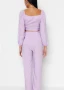 Нов Комплект блуза и панталон в лилаво, снимка 4