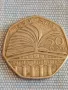  Монета 50 пенса 1850 - 2000 PUBLIC LIBRARIES Англия Елизабет втора 49544, снимка 1
