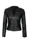 Дамско кожено яке черно 4203, снимка 8