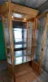 Дъбова витрина с огледало и осветление., снимка 5
