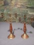 Свещници от месинг и дърво. Свещници от месинг. , снимка 2