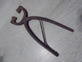 № 8438  Старинен железен инструмент – клещи / щипки  , снимка 4