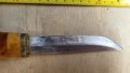 Уникален нож финка дръжка от зъб, снимка 5