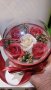 Луксозна подаръчна кутия с вечни ароматни сапунени рози роза кошница букет , снимка 6