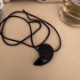 Висулка натурален оникс на кожена връв , снимка 4