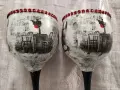 Ръчно декорирани чаши за вино, снимка 3