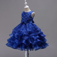 Детска рокля тъмно синя размер 170 Ново., снимка 2 - Детски рокли и поли - 29483637