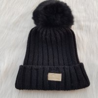 Зимна шапка с естествен пух, снимка 6 - Шапки - 42804124